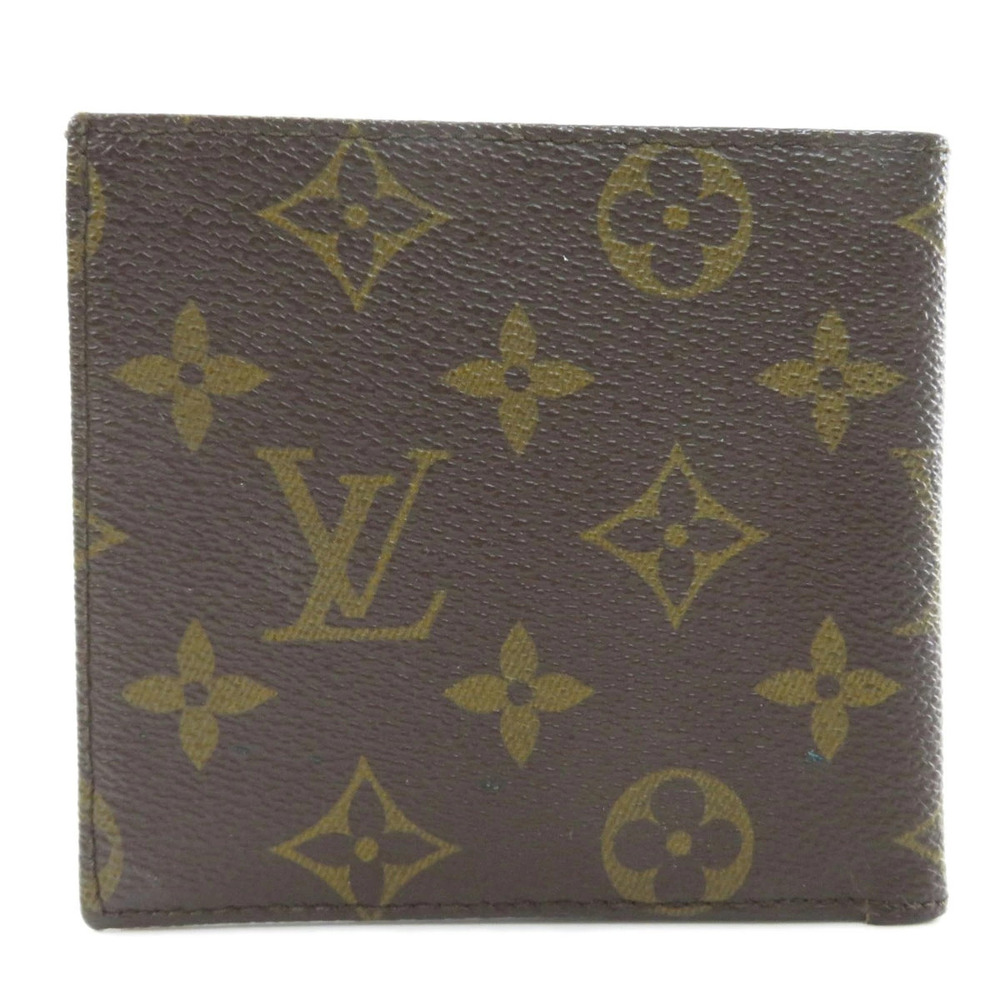 Louis Vuitton bi Wallet canvas Monogram fold Brown